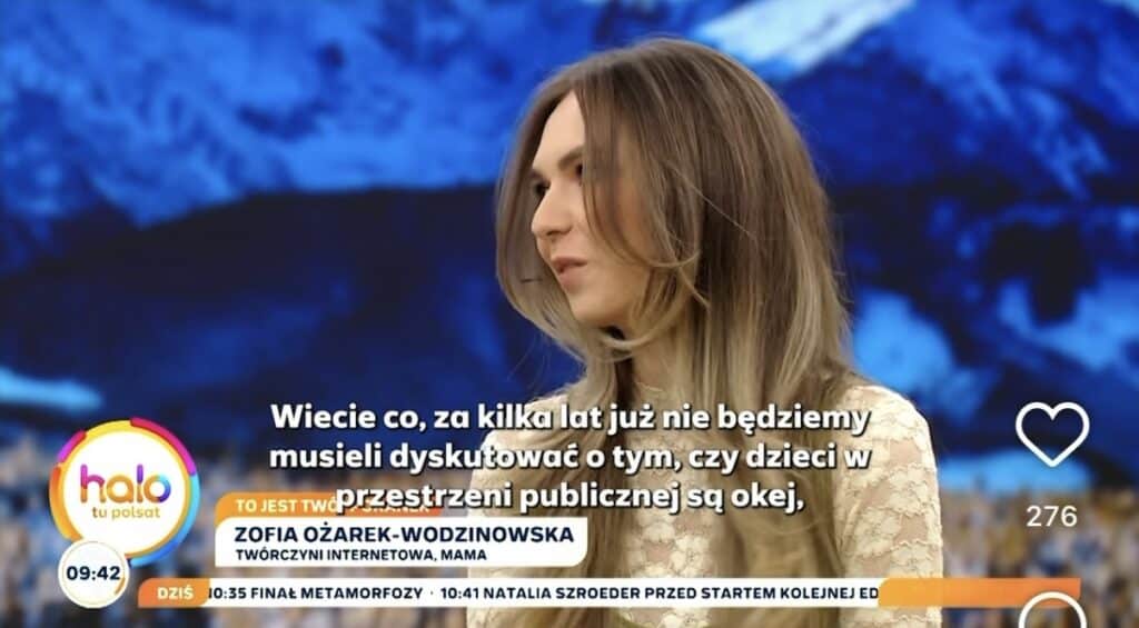 Dzieci w przestrzeni publicznej. Zofia Ożarek-Wodzinowska MigatoMama w programie "Halo Tu Polsat"