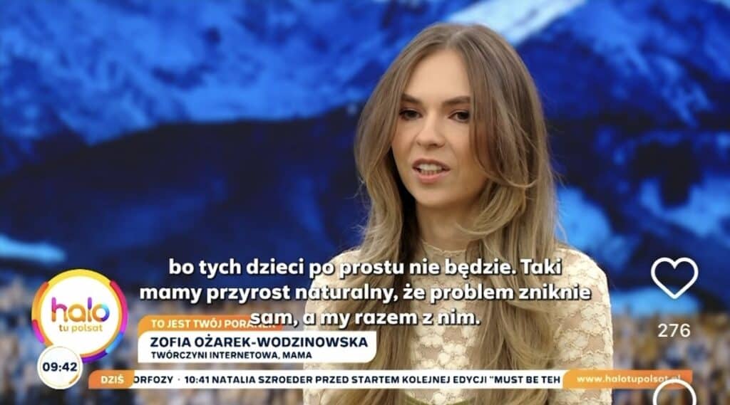 Dzieci w przestrzeni publicznej. Zofia Ożarek-Wodzinowska MigatoMama w programie "Halo Tu Polsat"